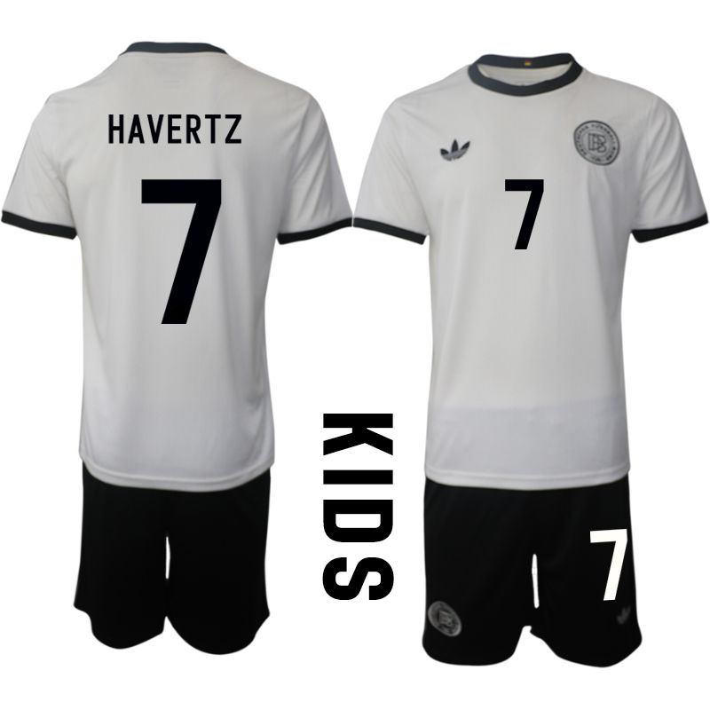 Youth 2025-2026 Season Germany home white #7 Soccer Jersey->youth soccer jersey->Youth Jersey